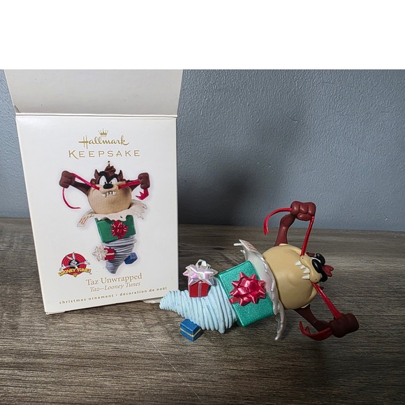 Hallmark Other - Hallmark Keepsake Taz‎ Unwrapped Looney Tunes Christmas Ornament 2010 Boxed